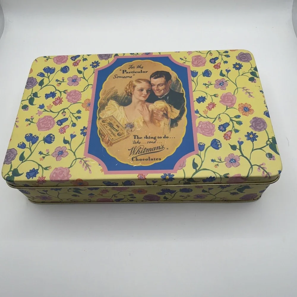 Whitman Sampler hinged top metal advertising Tin‎